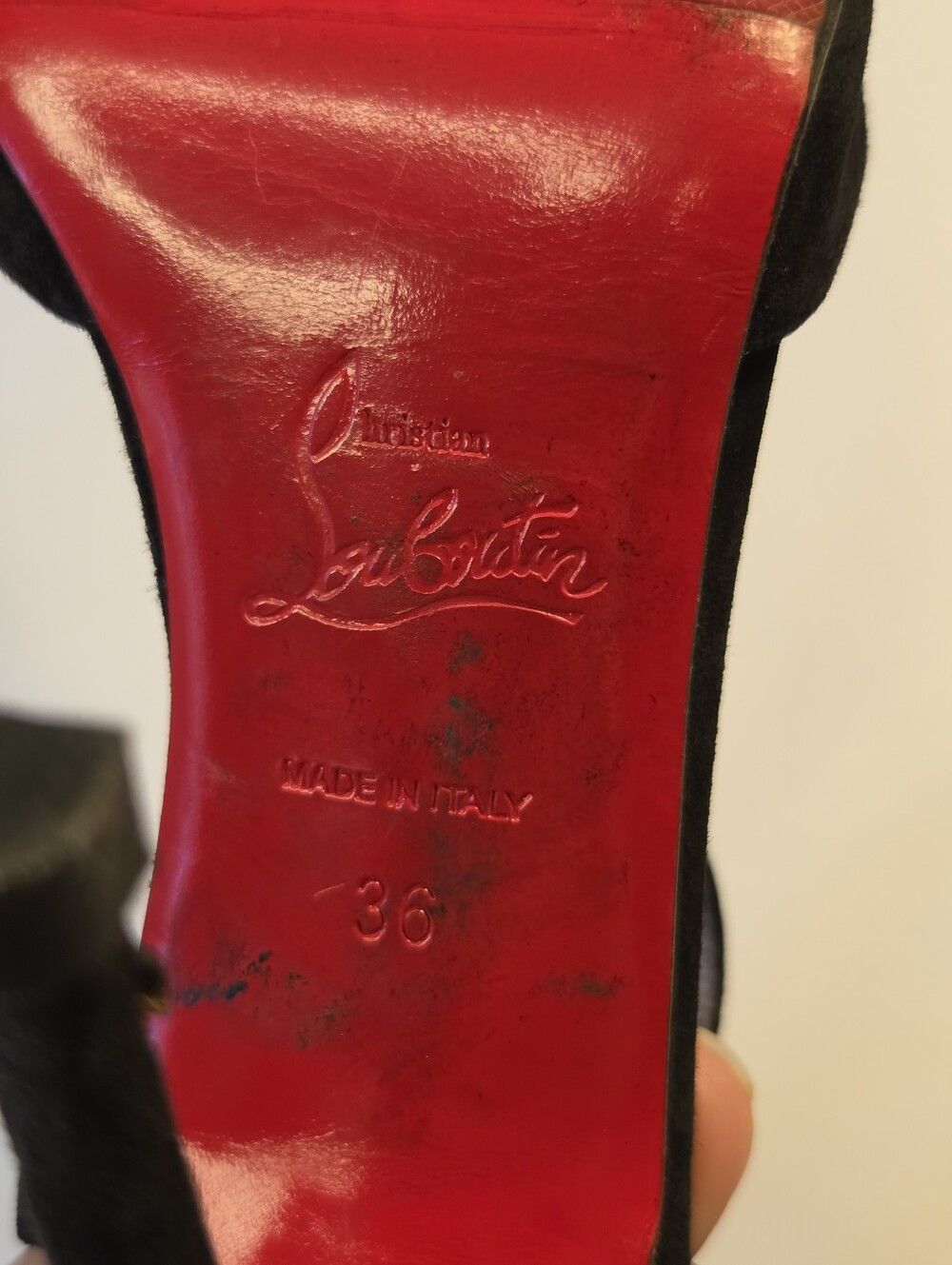 Black Stud-Accent Slingback High Heels - Picture 11 of 15